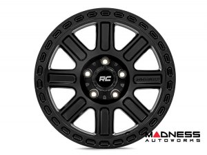 Jeep Custom Wheels (1) - Rough Country - 84 Series - Gloss Black - 17 x 8.5 / 5 x 5 / +0